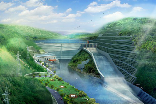 三乡镇老挝南塔河1号水电站项目